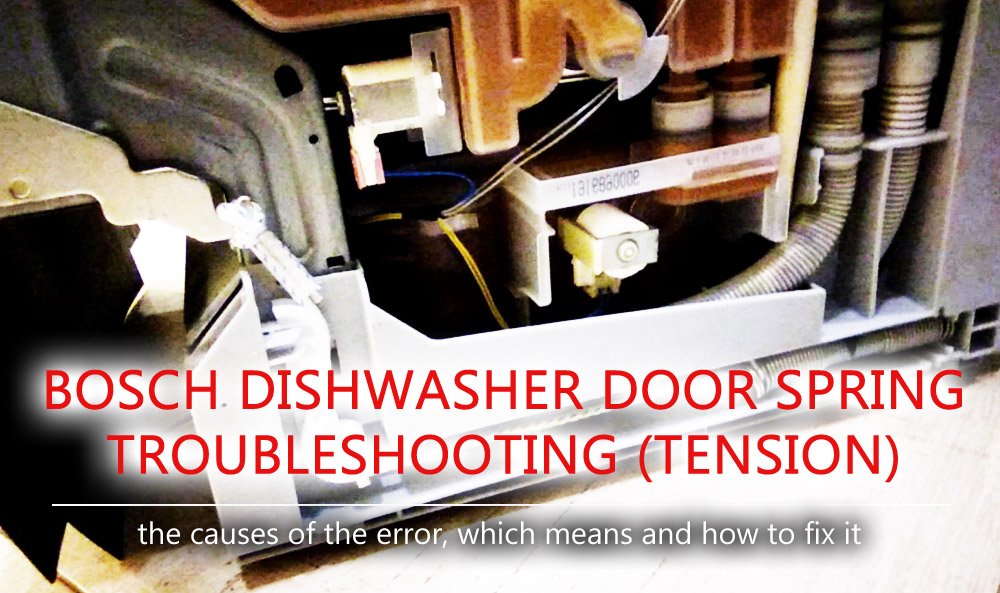 bosch dishwasher door spring repair