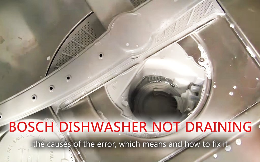 Bosch dishwasher not draining
