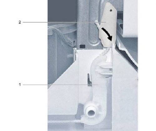 Replacing the door springs in the dishwasher Bosch