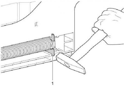 Replacing the door springs in the dishwasher Bosch