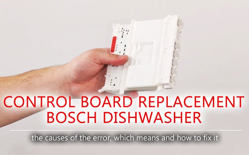bosch dishwasher control panel flashing and clicking