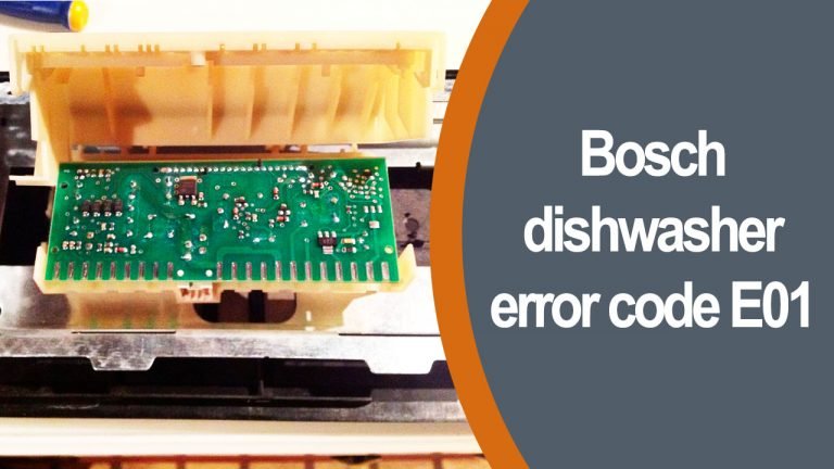 Bosch Dishwasher Error Code E01