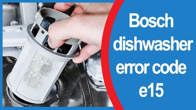 Bosch Dishwasher Error Code E15